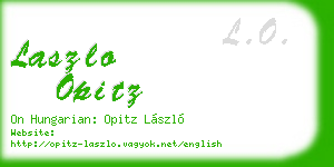 laszlo opitz business card